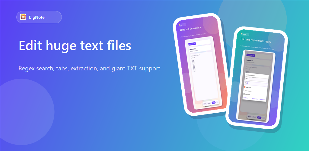 BigNote: Large Text Editor