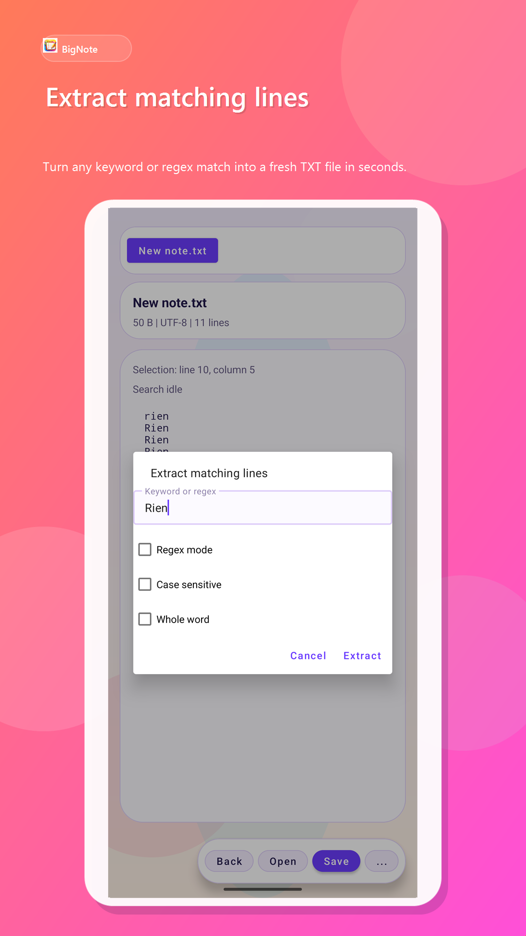 BigNote: Large Text Editor - snímek obrazovky 4