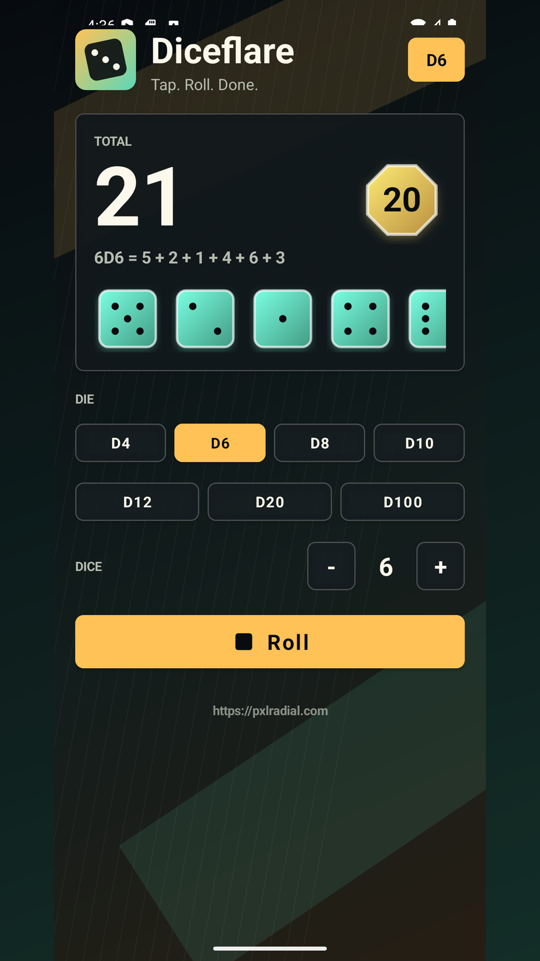 Diceflare: Dice Roller - capture d’écran 4