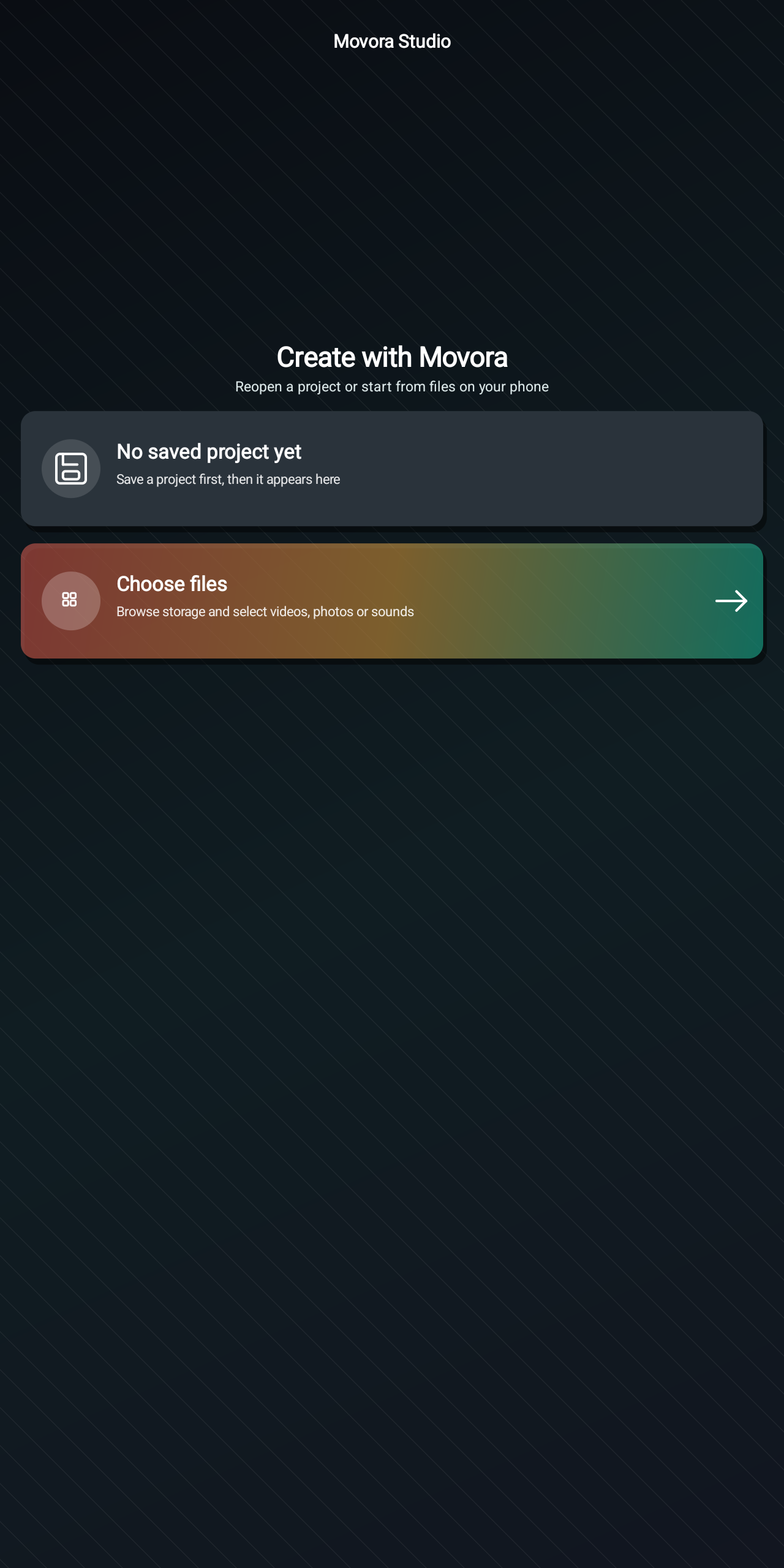 Movora Studio Video Editor - snímek obrazovky 1