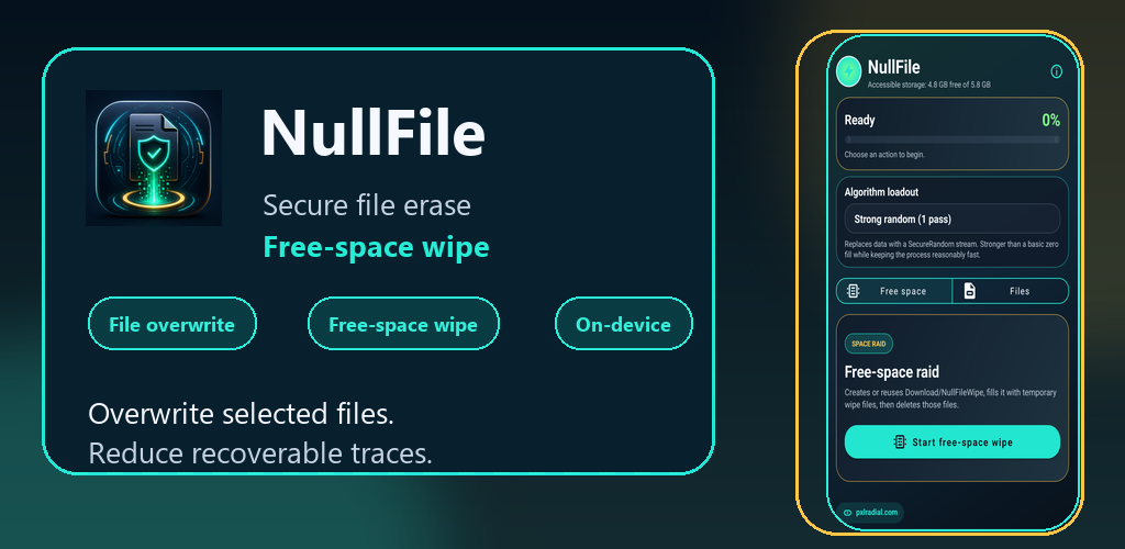 NullFile: Secure File Wipe
