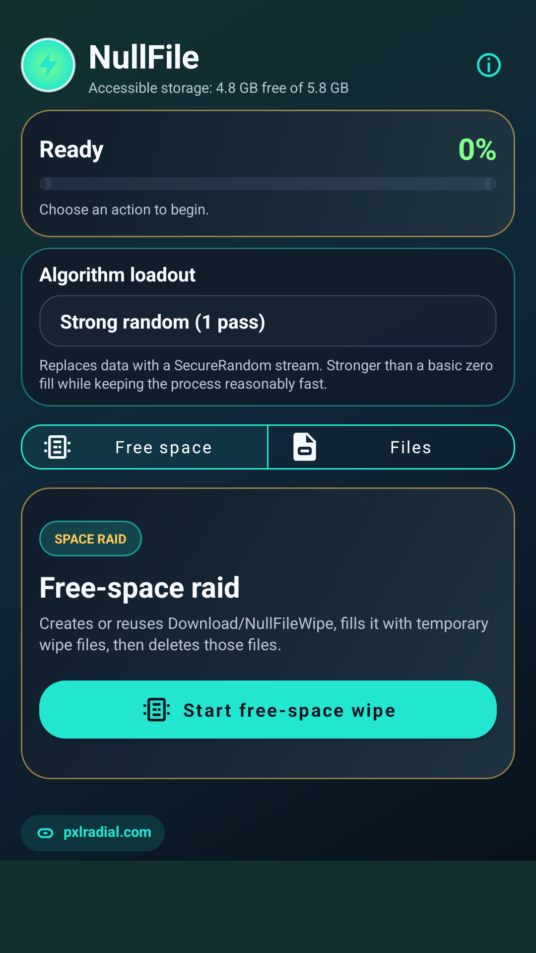 NullFile: Secure File Wipe - capture d’écran 1
