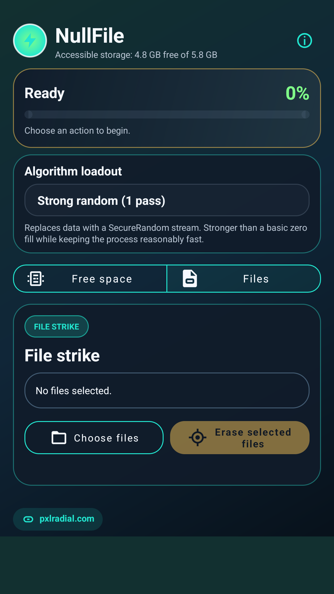 NullFile: Secure File Wipe - capture d’écran 3