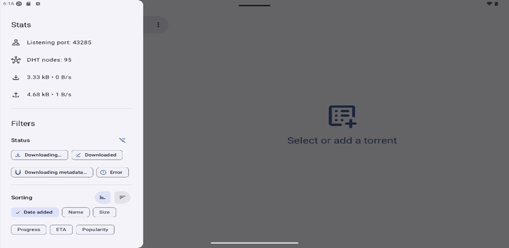 Presentation OpenTorrent Torrent Downloader sur Android