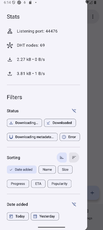 OpenTorrent Torrent Downloader - captura de pantalla 2
