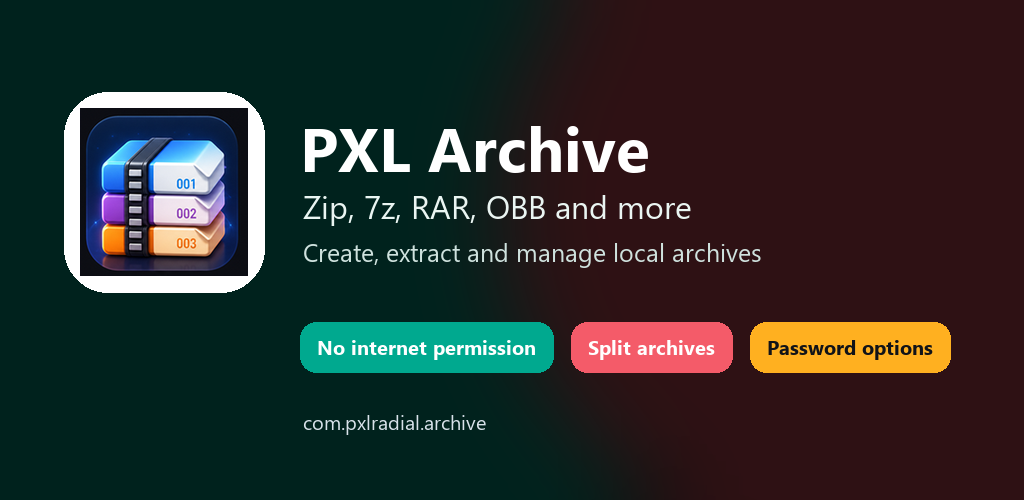 PXL Archive: Zip & 7z Tool