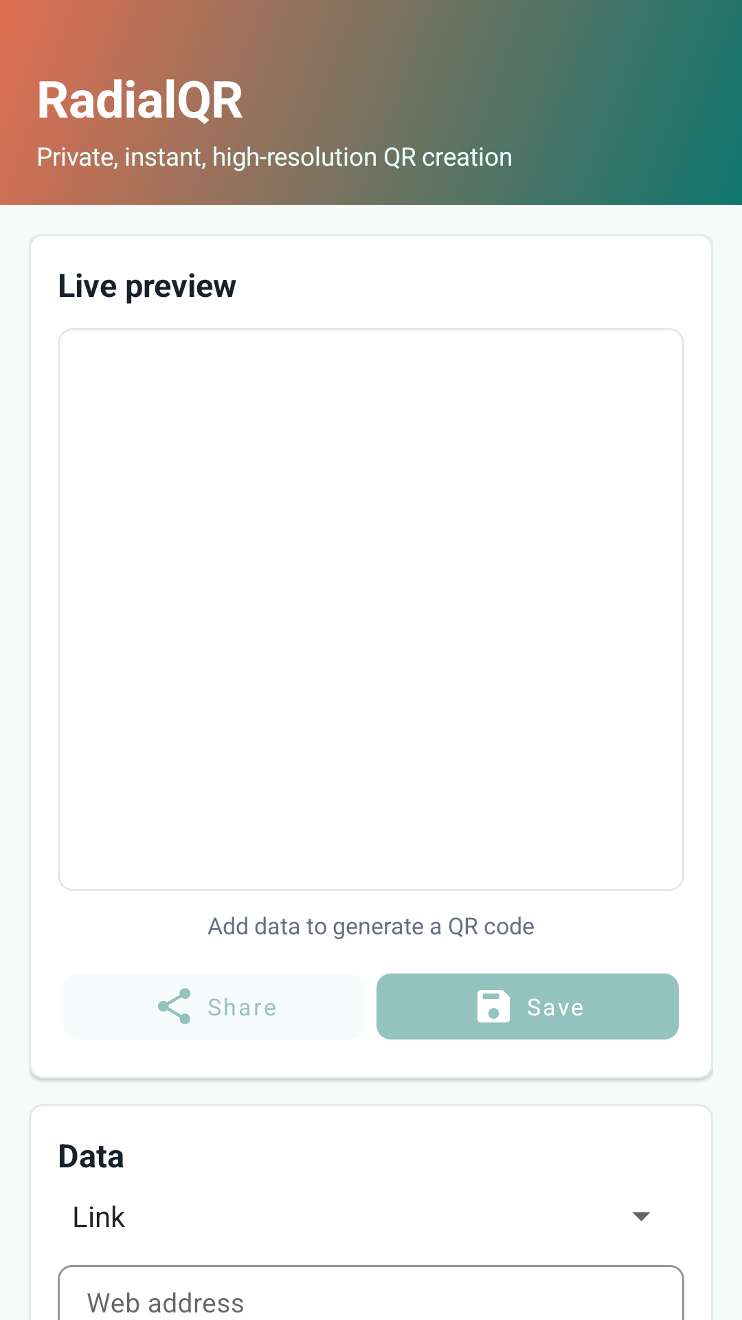 RadialQR: QR Code Generator - capture d’écran 2