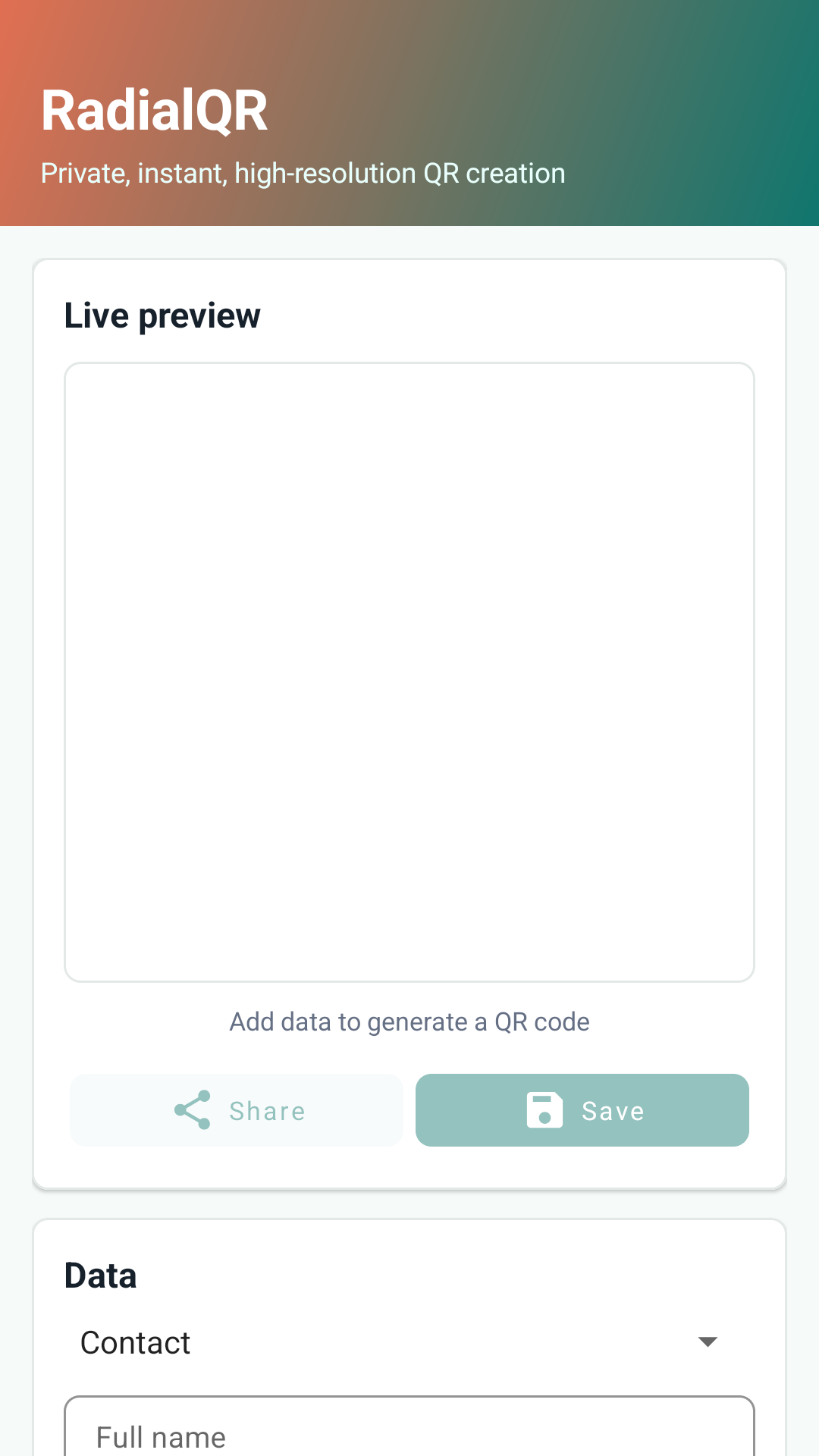 RadialQR: QR Code Generator - capture d’écran 3
