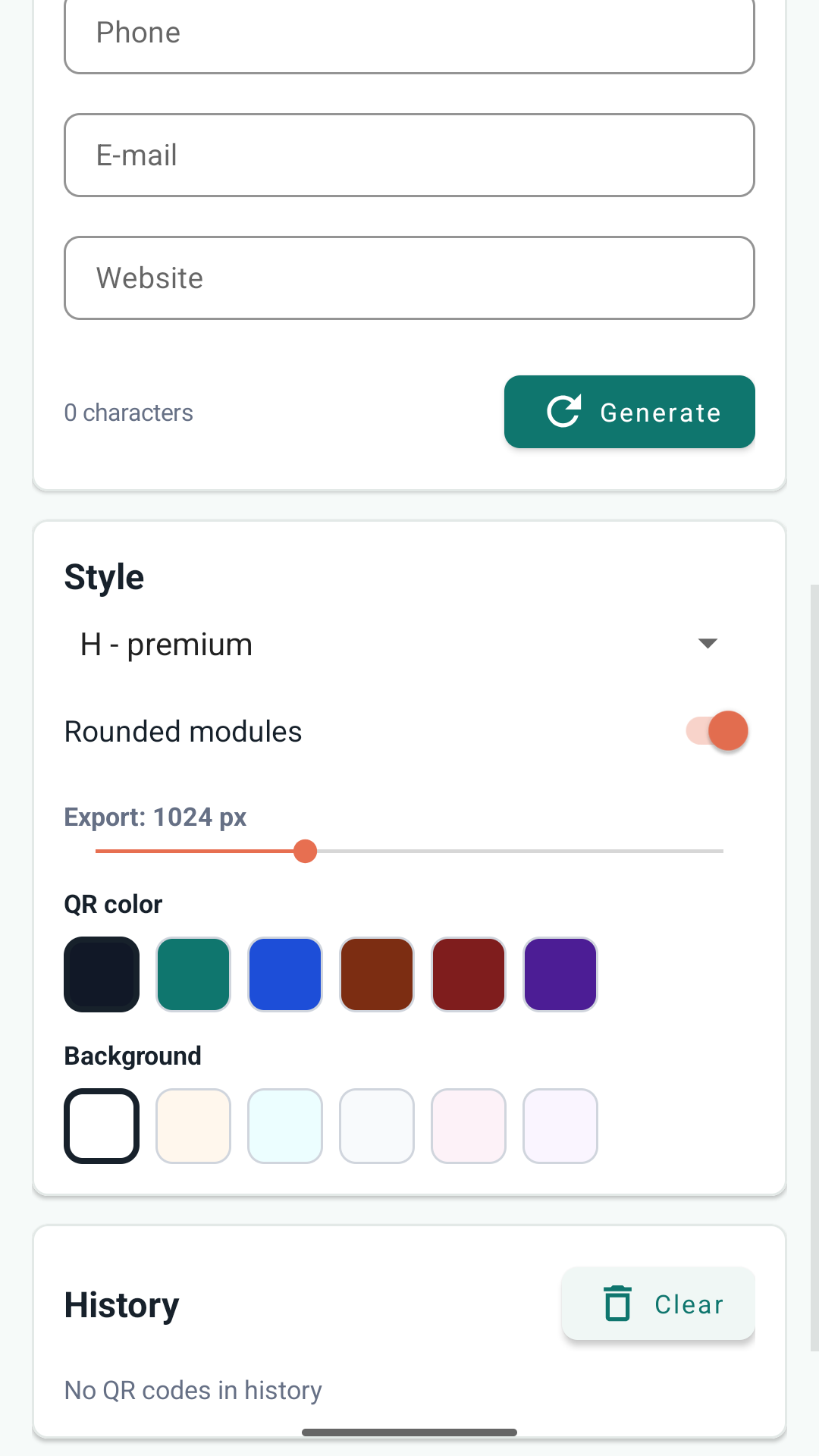 RadialQR: QR Code Generator - capture d’écran 4