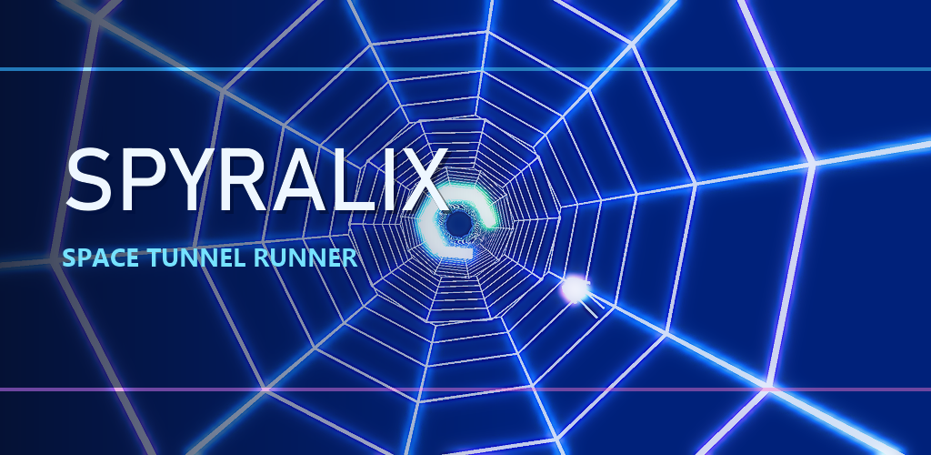 Spyralix, jeu arcade Android dans un tunnel spatial neon